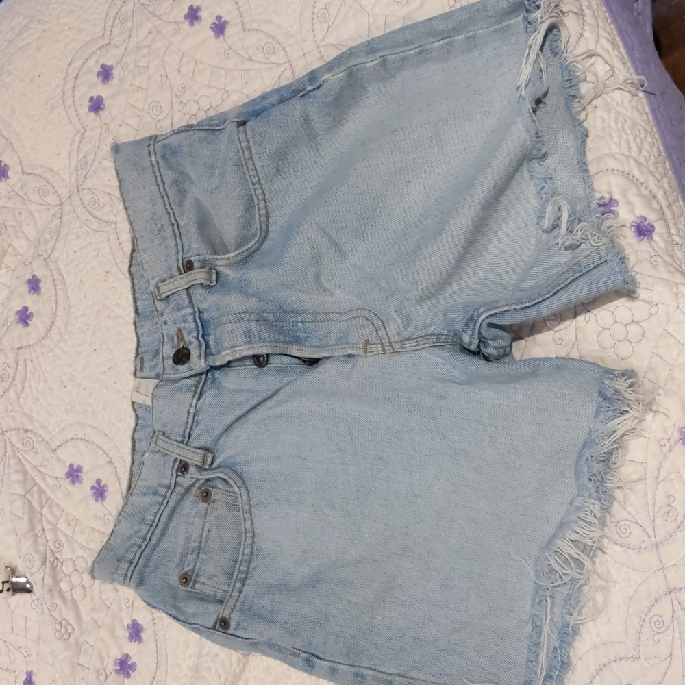 Light Blue Denim Shorts